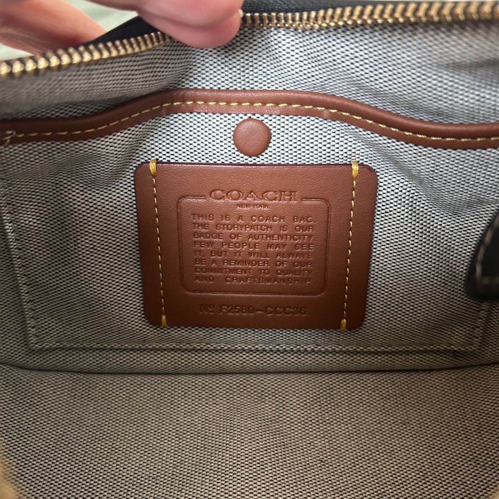 Coach Waverly Bag- Brass/ Black - Picture 7 of 14